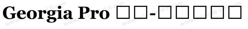Georgia Pro 粗体字体转换